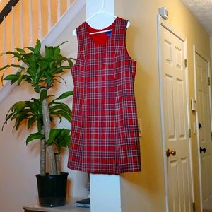 Plaid Jumper Dress